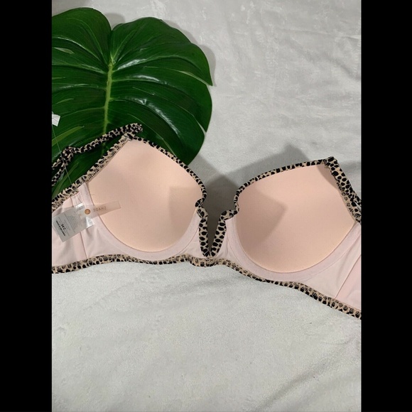 NEW $30 Shade & Shore Animal Light Lift Wire‎ Ribbed Bikini Top [ SZ 34C ] - Picture 10 of 12